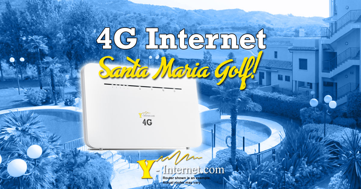 Internet Elviria – El Mirador de Santa Maria Golf. 4G & WiFi Internet, Mijas Costa