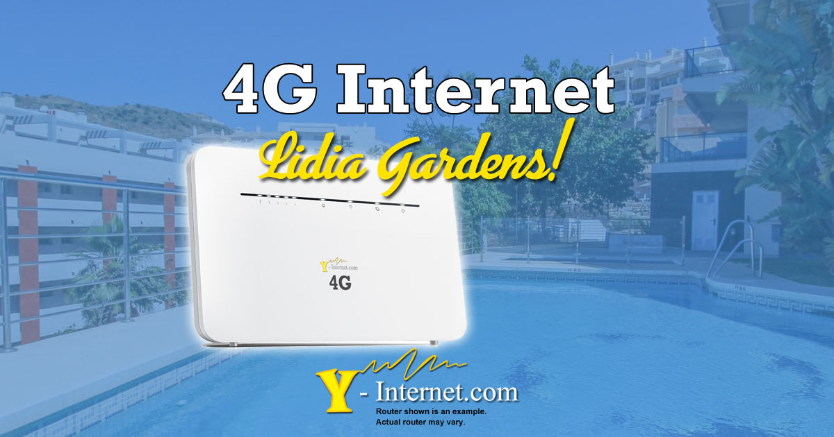 Lidia Gardens Internet 4G Wimax Y-Internet Sitio de Calahonda Mijas Spain OG01