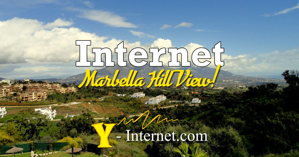 Marbella Hill View.  4G, Fiber & WiFi Internet, Costa Del Sol, Spain.